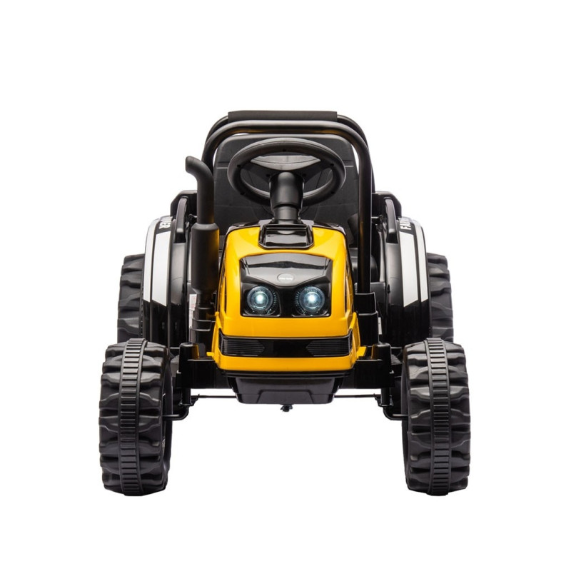 Elektrický traktor s prívesom Milly Mally Farmer žltý 1