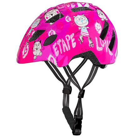 Etape Kitty 2.0 detská cyklistická prilba ružová veľ. XS-S 3
