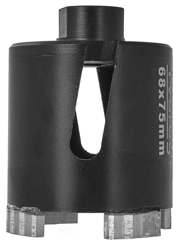 Vrták diamantový korunkový so stredovým vrtákom, priemer 68 mm, upínanie SDS+, M16, TVARDY 5