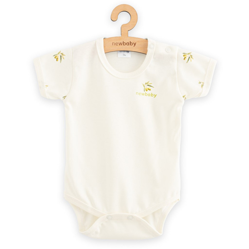 Dojčenské body s krátkym rukávom z organickej bavlny New Baby Olivy 74 (6-9m) 1