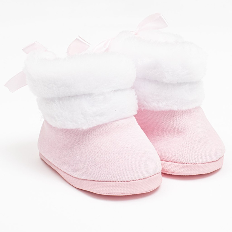 Dojčenské zimné kozačky New Baby ružové 0-3 m 0-3 m 1