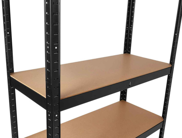 Kovový regál s 5 policami z MDF dosky 1800 x 900 x 400 mm, nosnosť police 265 kg, GEKO 4
