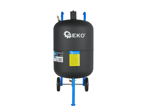 Pieskovačka 76 l, pracovný tlak 4,1-8,6 barov, spotreba vzduchu 170-700 l/min, GEKO 14