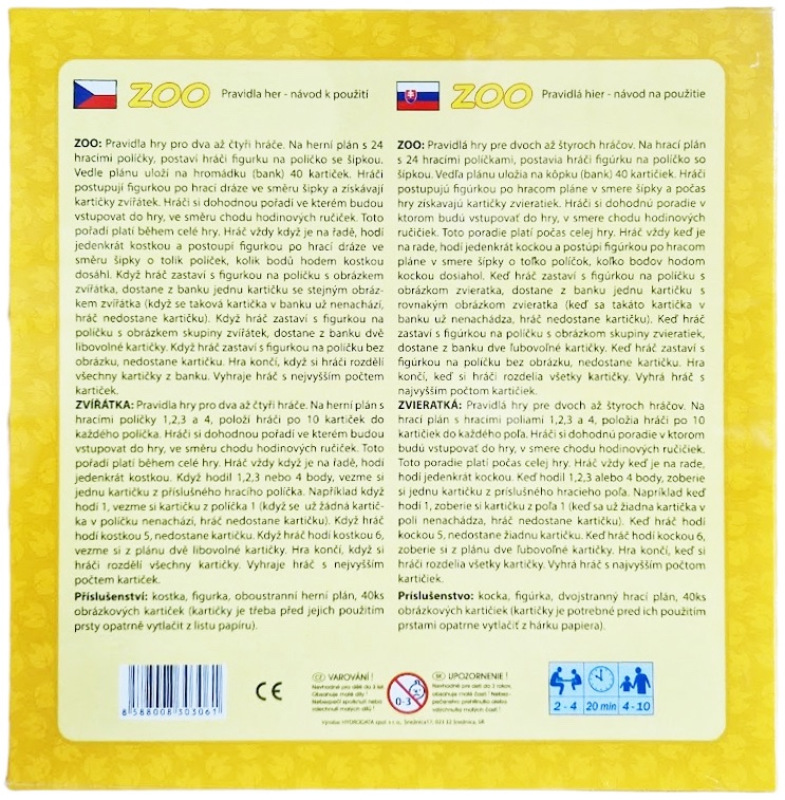 Spoločenská hra ZOO 2 hry 1