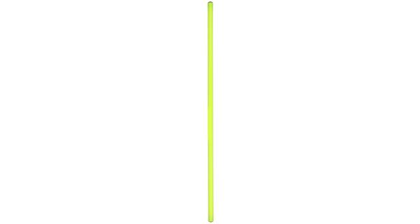 Merco P5 plastová tyč 100 cm, žltá neón