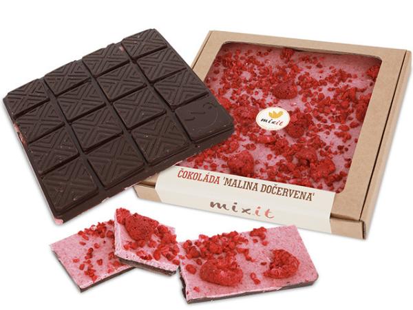 Mixit Čokoláda 'Malina dočervena' 250 g