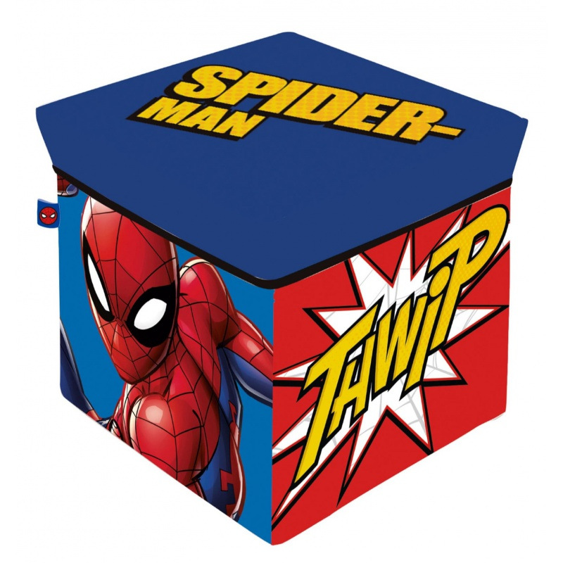 Úložný box s vrchnákom / taburetka 2v1 SPIDERMAN, SM15223