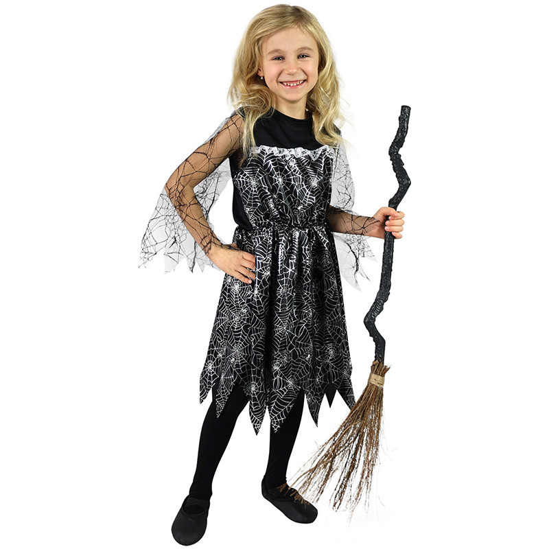 Kostým čarodejnice s pavučinou