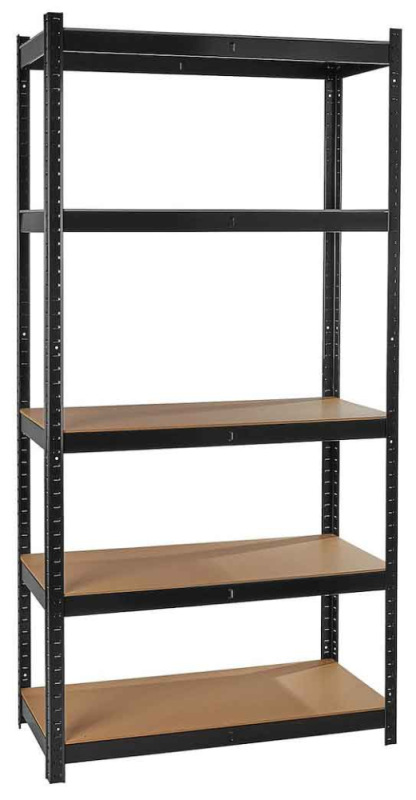 Kovový regál s 5 policami z MDF dosky 1800 x 900 x 400 mm, nosnosť police 265 kg, GEKO 1