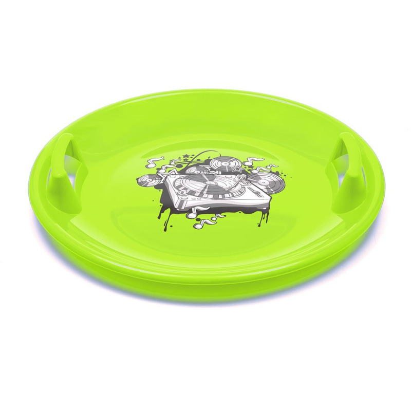 Sánkovací tanier Baby Mix 60 cm MUSIC zelený
