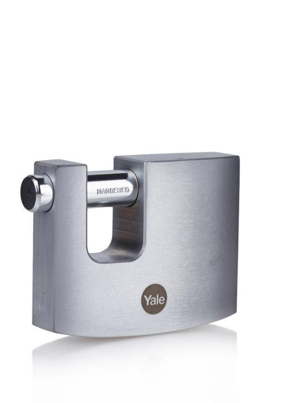 Zámok Yale Y124B/70/115/1, Maximum Security, visiaci, pochrómovaný, 70 mm, 3 kľúče 1