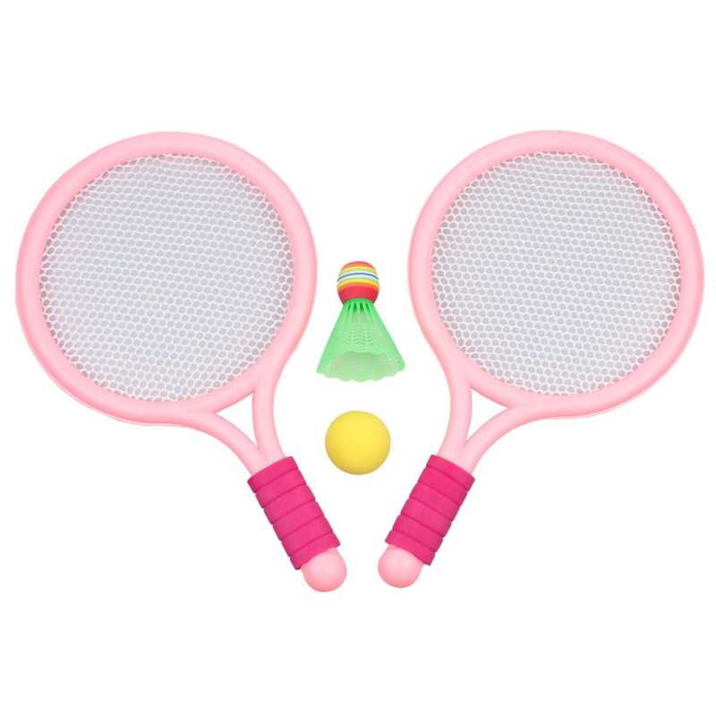 Racket Ball Games sada pálok s loptičkami ružová