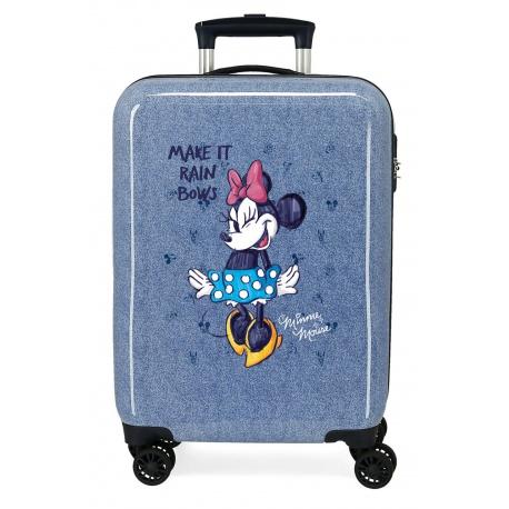 JOUMMA BAGS detský ABS cestovný kufor MINNIE MOUSE Blue, 55x38x20cm, 34L, 4531721