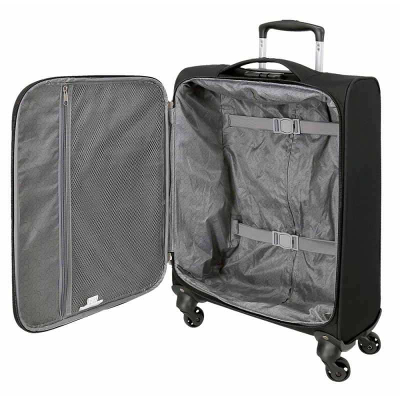 Príručný textilný kufor (small) 55x40x20 cm – Roll Road Royce Black, 39 l, 5019121 3