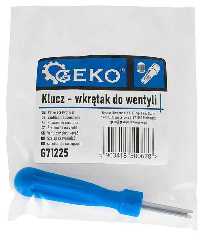 Skrutkovač na autoventil, GEKO 4