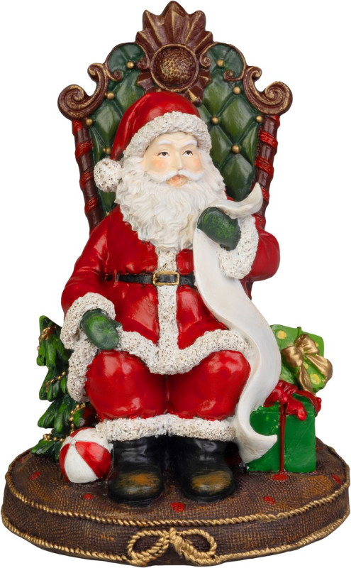 Dekorácia MagicHome Vianoce, Santa, 14x14x20 cm