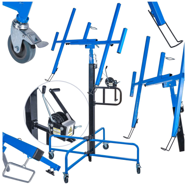 Montážny stojan na sádrokartón, zdvih 170-400 cm, max. tabuľa 120 x 280 cm, GEKO 3