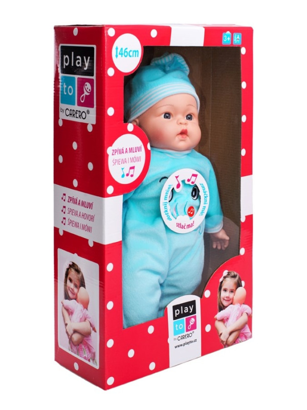 Poľsky hovoriaca a spievajúca detská bábika PlayTo Beatka 46 cm 5