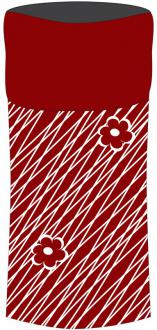 SULOV športová šatka s flísom, červeno-biela