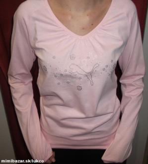 Puma dámske tričko 805028-02 Pearls LS Tee Vol.2 ružová