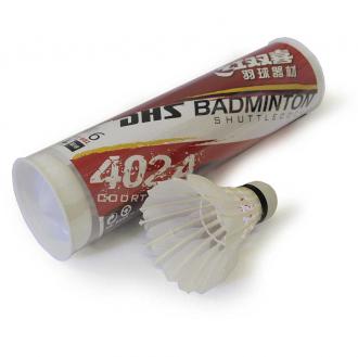 Badmintonové košíky DHS 402A PERIE 6ks - biele