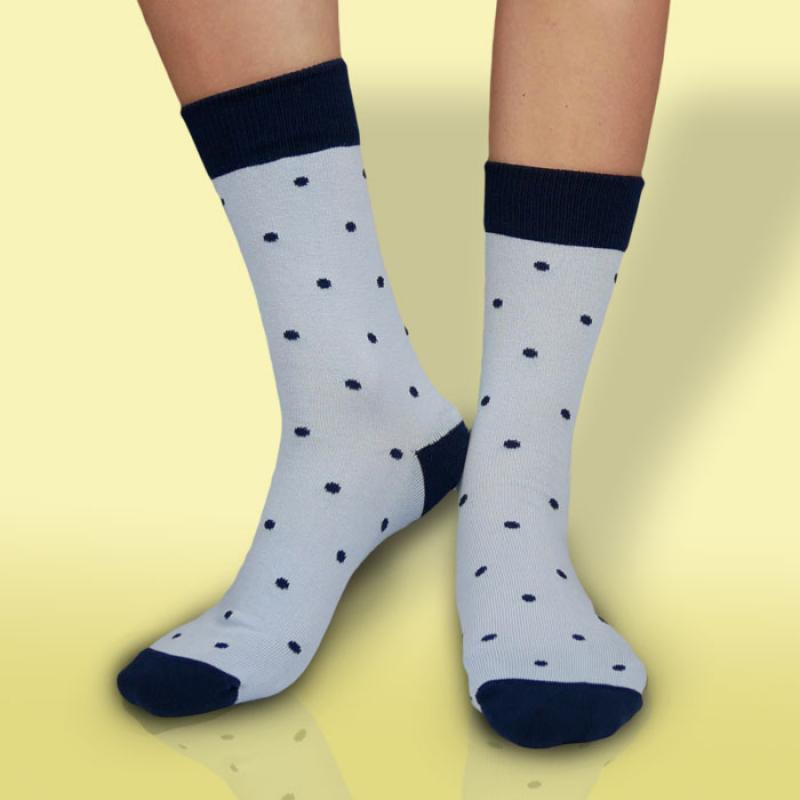 Hesty Socks Veselé ponožky Slabomodrý Gentleman 43-46