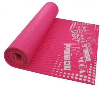 Gymnastická podložka LIFEFIT SlimFit PLUS, 173x61x0,6cm, svetlo ružová