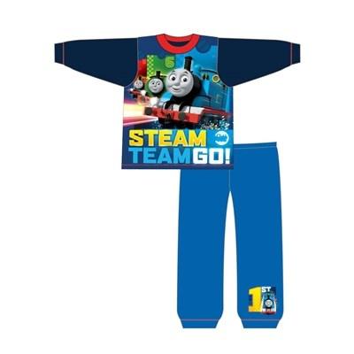 TDP Textiles Chlapčenské bavlnené pyžamo VLÁČIK THOMAS Steam