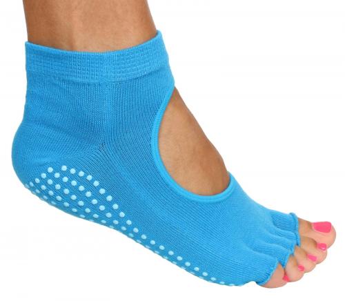Merco Grippy S2 ponožky na jogu, bezprsté modrá