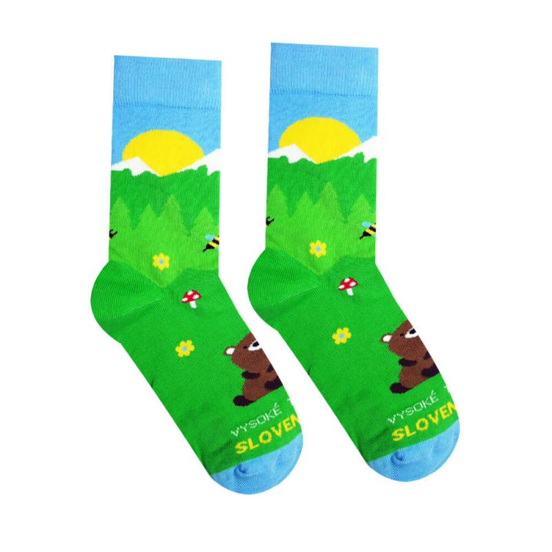 Hesty Socks Veselé ponožky Vysoké Tatry – Medveď 43-46