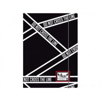 HASH® Odkladacia mapa s 3 chlopňami a gumičkou, A4, Cross Line, HS-145, 108019017