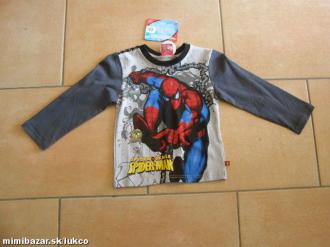 Spiderman chlapčenské tričko s dlhým rukávom