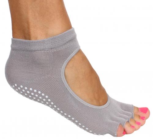 Merco Grippy S2 ponožky na jogu, bezprsté šedá
