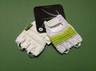Fitnes rukavice LIFEFIT FIT, veľ. M, bielo-zelené