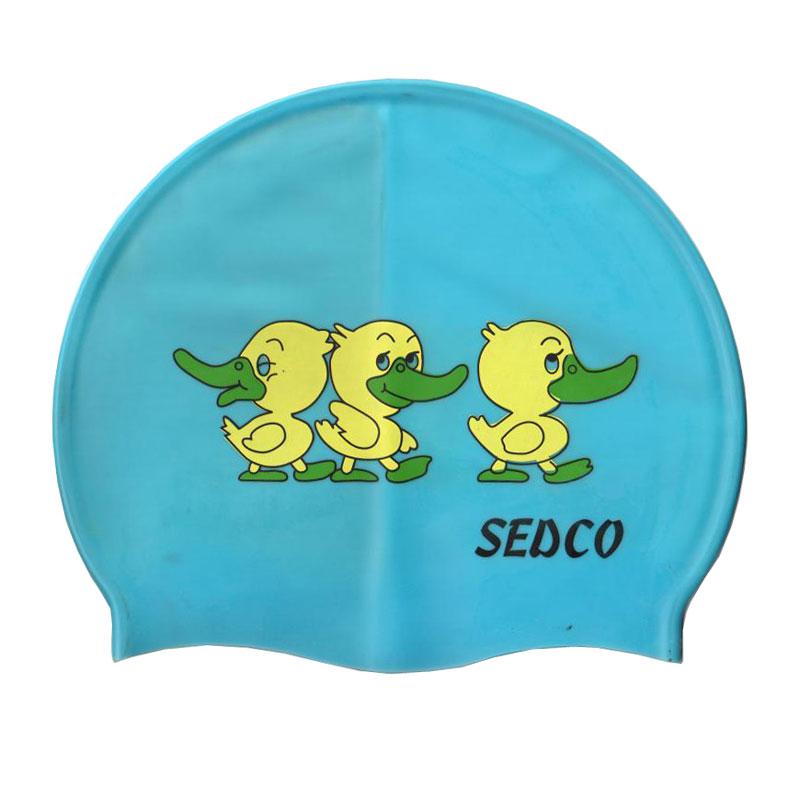 Plavecká čiapka SEDCO SILICON detská svetlo-modrá