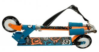 Skladacia alu kolobežka LIFEFIT BUZZ, 120mm modrá 1