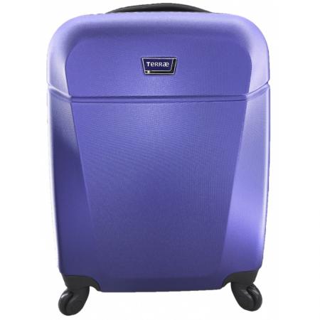 ABS cestovný kufor LOW COST 52x38x20cm Modrý / Blue
