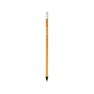 ASTRA ZENITH, Obyčajná ceruzka z čierneho dreva s gumou, tvrdosť B, krabička, 206012002